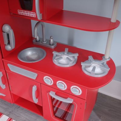Image showing 5 th KidKraft Red Vintage Wooden Play Kitchen
