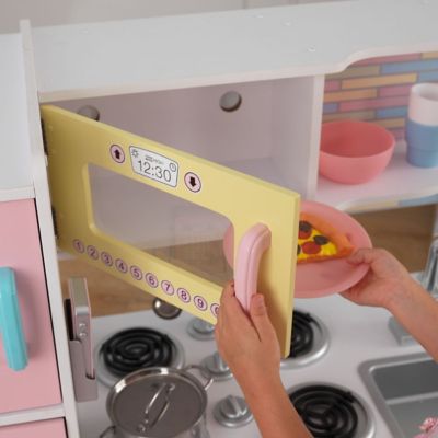 Image showing  Uptown Pastel Wooden Play Kitchen with Chalkboard