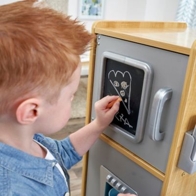 Image showing  Uptown Natural Wooden Play Kitchen with Chalkboard