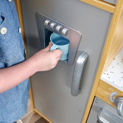 Image showing 7 th KidKraft Uptown Natural Wooden Play Kitchen with Chalkboard