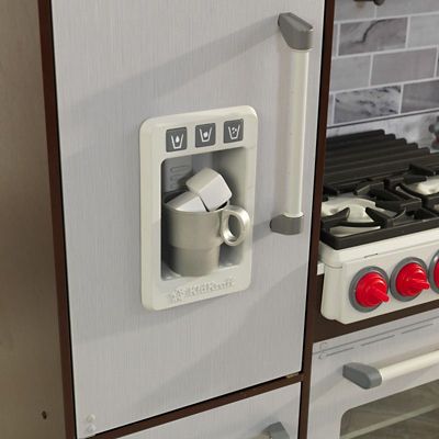 Image showing 5 th KidKraft Uptown Elite Espresso Wooden Play Kitchen with Lights, Sounds and Working Ice Maker