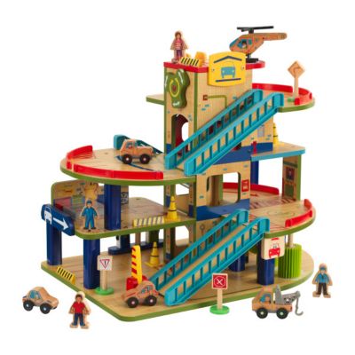 KidKraft Wash-N-Go Wooden Car Garage