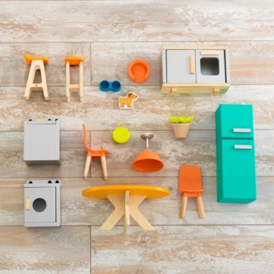 Image showing  So Stylish Mansion Wooden Dollhouse with 42 Accessories