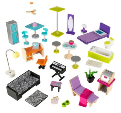 Image showing  Uptown Dollhouse Playset, 9.25 in. x 25.25 in. x 46.25 in.