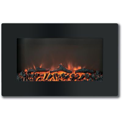 Cambridge Callisto 30-In. Wall-Mount Electric Fireplace with Flat-Panel and Realistic Logs