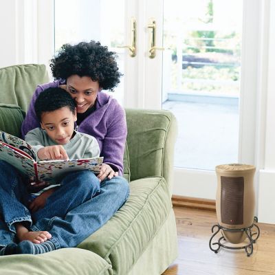 Image showing 7 th Lasko Electric Designer Series Oscillating Ceramic Heater with Remote Control, 300 sq. ft., 5,120 BTUs, Tan