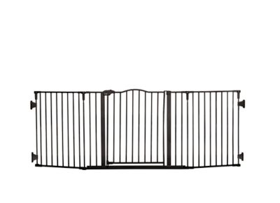 Image showing  Black Arched Flexi Super Wide Baby Gate, 56 in. to 74.5 in.