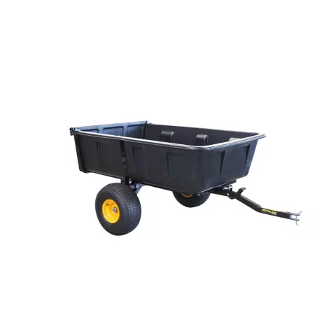 CLAM Tow Behind HD Max Tandem Axle Poly Dump Trailer 1 800 lb Capacity Mower Attachments