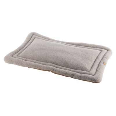 Carhartt Large Napper Plush Pet Pad, 23 x 36 in. It is a great pad to bring anywhere as long as your dog isn't a chewer