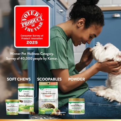 Image showing  Advanced Probiotics Enzymes Powder Digestive Supplement for Dogs, 1.22 lb.