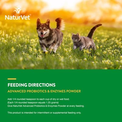 Image showing 6 th NaturVet Advanced Probiotics Enzymes Powder Digestive Supplement for Dogs, 1.22 lb.
