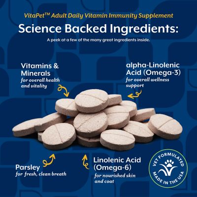 Image showing  VitaPet Daily Vitamin Tablets for Adult Dogs