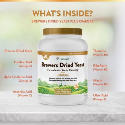 Image showing  Brewers Dried Yeast Formula Skin and Coat Supplement Tablets for Dogs and Cats, Garlic Flavor, 6.12 lb., 5,000 ct.
