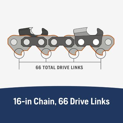 Image showing  16 in. X-Cut SP33G Chainsaw Chain, 0.325 in. Pitch, 0.050 in. Gauge, 66 Drive Links