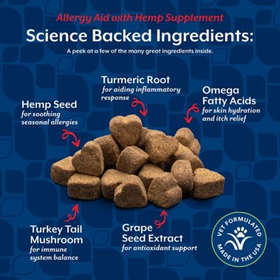 Image showing  Hemp Allergy Aid Plus Hemp Seed Soft Chews for Dogs
