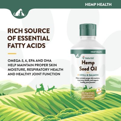 Image showing  Hemp Seed Oil Krill and Salmon Hip and Joint Supplement for Dogs, 16 oz.