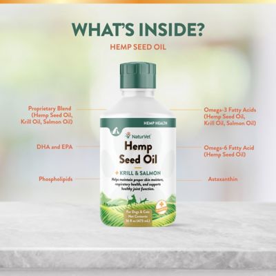 Image showing  Hemp Seed Oil Krill and Salmon Hip and Joint Supplement for Dogs, 16 oz.