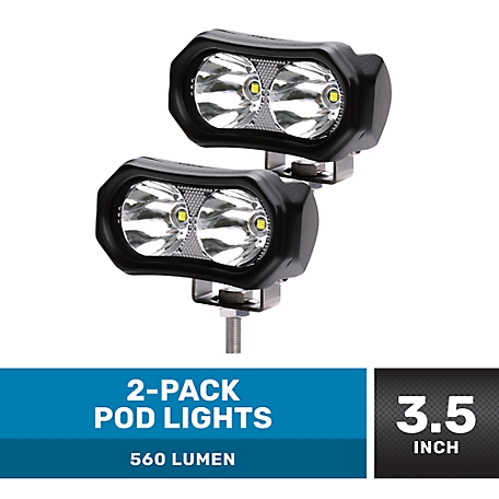 Traveller 560 Lumen LED Pod Work Lights, 3.5 in., 2-Pack