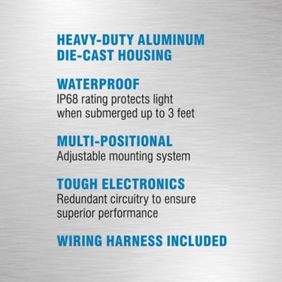 Image showing  1,370-Lumen LED Offroad Pod Lights with Amber Function, 7 in., 2-Pack