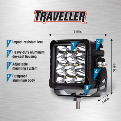 Image showing  2,220-Lumen Square LED Work Light, 5 in.
