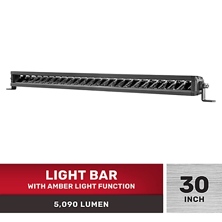 TravellerX 5,090 Lumen Blackout Light Bar with Amber Light Function, 30 in.
