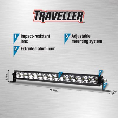 Image showing  4,750-Lumen Low Beam Single-Row Light Bar, 20 in.