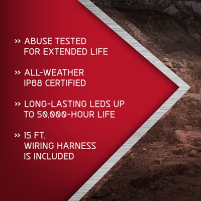 Image showing  660-Lumen Blackout Truck Pod Lights with Amber Function, 4 in., 2-Pack