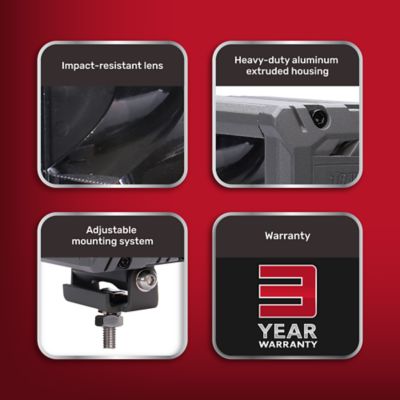 Image showing  660-Lumen Blackout Truck Pod Lights with Amber Function, 4 in., 2-Pack