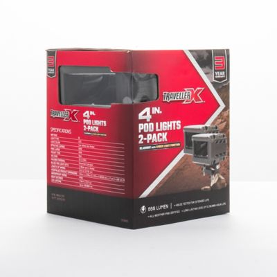 Image showing 8 th TravellerX 660 Lm Blackout Truck Pod Lights with Amber Function, 4 in., 2 pk.