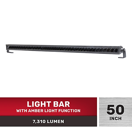 TravellerX 50 in. Blackout Truck Light Bar with Amber Light at