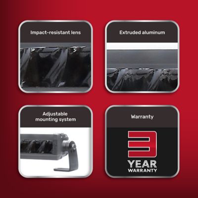 Image showing 5 th TravellerX 7,310 Lm Blackout Truck Light Bar with Amber Light, 50 in.