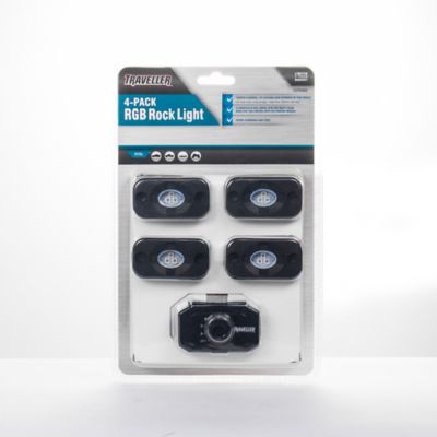 Image showing  RGB Rock Lights with 4-Channel Controller, 4-Pack