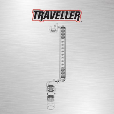 Image showing  Universal Tube Clamp Truck Light Mount, 2 pc.