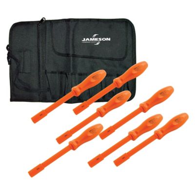 Jameson 1000V Insulated Nut Driver Set, 7 pc.