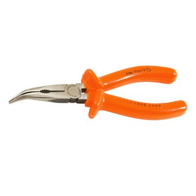 Jameson 6-1/4 in. 1000V Bent Long-Nose Pliers