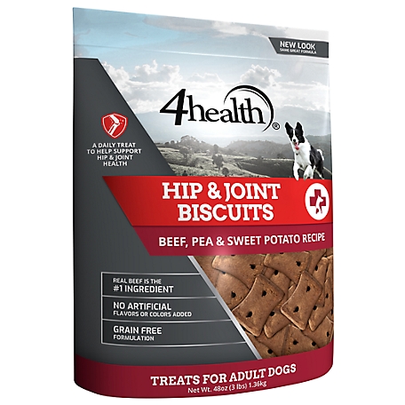 4health Special Care Hip and Joint Beef, Pea and Sweet Potato Recipe Treats for Dogs, 3 lb.