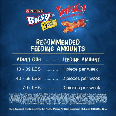 Image showing 5 th Purina Busy Beggin' Bacon Flavor Twist'd Dog Treats for Small/Medium Breeds, 6 ct., 21 oz.