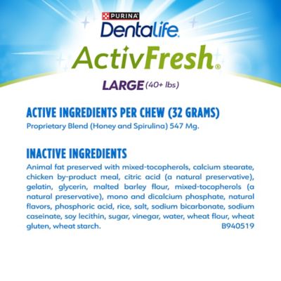 Image showing  Honey Flavor Large Dental Care Dog Chews, 24.1 oz., 21 ct.