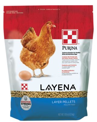 Purina Layena Layer Pellets Poultry Feed, 10 lb.