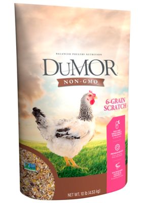 DuMOR Non-GMO 6-Grain Poultry Scratch, 10 lb.