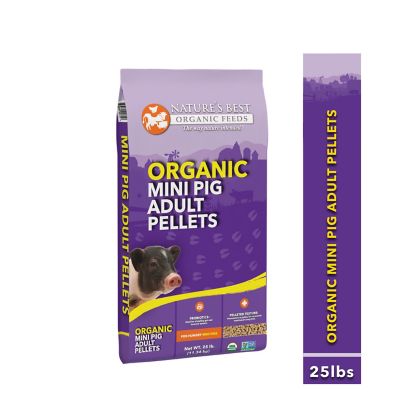 Nature's Best Organic Mini Pig Adult Pellets, 25 lb. Price pending