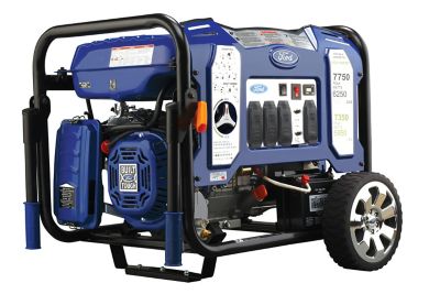 Ford 6,250W (Gas)/6,000W (LPG) Dual Fuel Generator with Electric Start Fires up easily with the electric start, and I like the fact that it is dual fuel