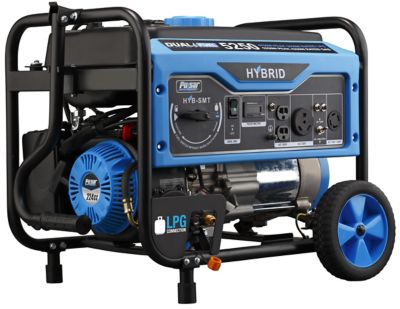 Pulsar 5,250/4,750-Watt (Gas)/3,850-Watt (LPG) Dual-Fuel LPG Generator, CARB Compliant