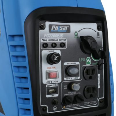 Image showing  2,200/1,800-Watt Dual-Fuel Portable Inverter Generator, CARB Compliant, USB Outlet