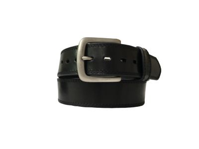 Image showing  Men's Gold Buckle Leather Belt, 38 mm