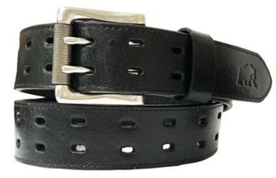 Berne Men's Leather Double Holed Belt, 38 mm