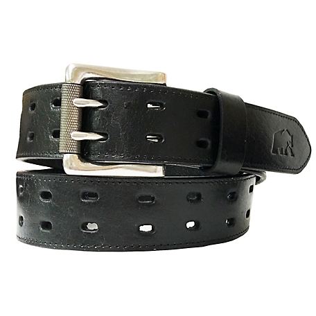 Berne Men's 38 mm Double Holed Leather Belt, 44 in. L x 1-1/2 in. W