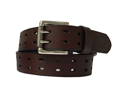 Berne Men's 38 mm Double Holed Leather Belt, 44 in. L x 1-1/2 in. W at ...