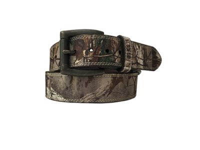 Berne Men's 38 mm Camo Canvas/Leather Belt