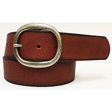 Dudes Soft Genuine Leather Tan Color Double Stitched Pin Buckle 40mm Wide Belts